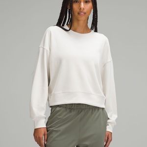 Soft stream perfectly oversized cropped crew